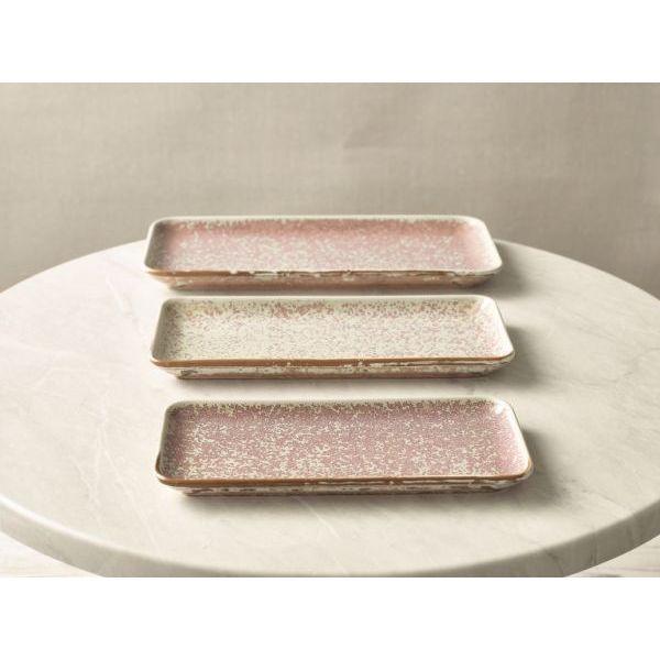 Terra Porcelain Rose Narrow Rectangular Platter 31 x 14cm - BESPOKE 77