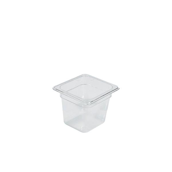 1/6 -Polycarbonate GN Pan 150mm Clear - BESPOKE 77