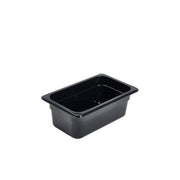 1/4 -Polycarbonate GN Pan 100mm Black - BESPOKE 77