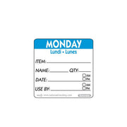 50mm Monday Removable Day Label(500) - BESPOKE 77