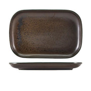 Terra Porcelain Black Rectangular Plate 29 x 19.5cm - BESPOKE 77