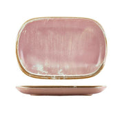 Terra Porcelain Rose Rectangular Plate 24 x 16.5cm - BESPOKE 77