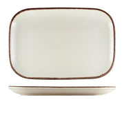 Terra Stoneware Sereno Brown Rectangular Plate 34.5 x 23.5cm - BESPOKE 77