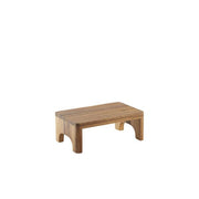 Genware Acacia Wood Buffet Riser GN 1/2 15cm (H) - BESPOKE 77