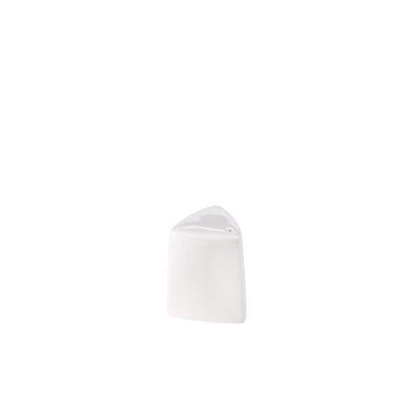 Genware Porcelain Triangular Salt Shaker 6cm/2.5" - BESPOKE 77