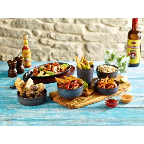 Terra Stoneware Rustic Blue Tapas Dish 14.5cm - BESPOKE 77
