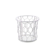GenWare White Wire Basket 12cm Dia - BESPOKE 77