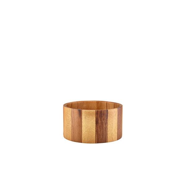 GenWare Acacia Wood Straight Sided Bowl 22.5 x 12cm - BESPOKE 77