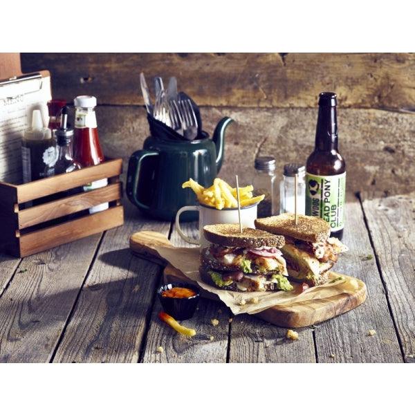 Genware Dark Rustic Wooden Crate 21.5x15x10.8cm - BESPOKE 77