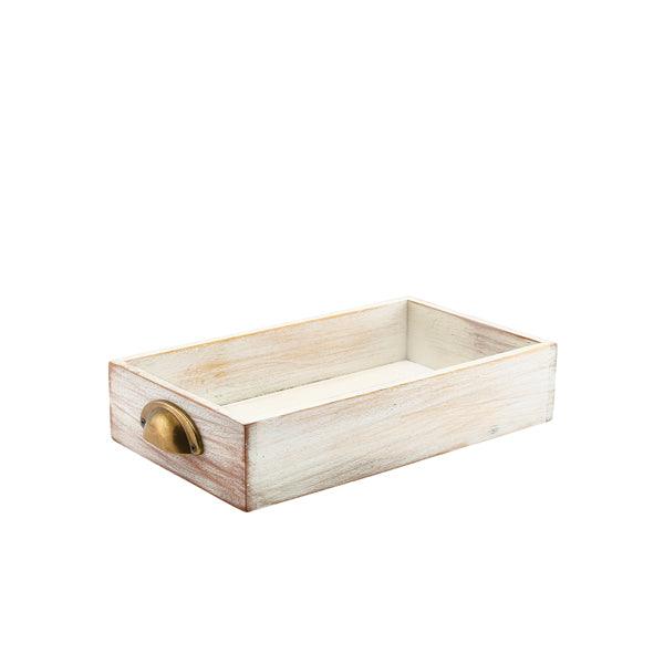 Genware White Wash Acacia Wood Display Drawer GN 1/3 - BESPOKE 77