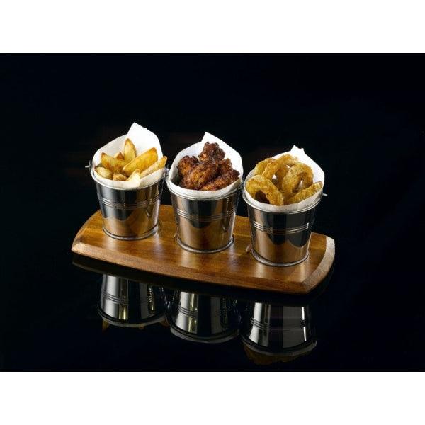 Genware Acacia Wood Serving Board 36 x 18 x 2cm - BESPOKE 77