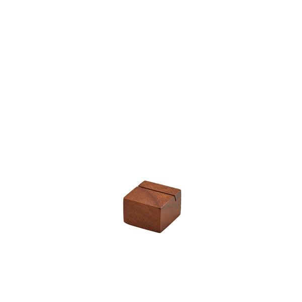 Acacia Wood Sign Holder 3 x 3 x 2cm - BESPOKE 77