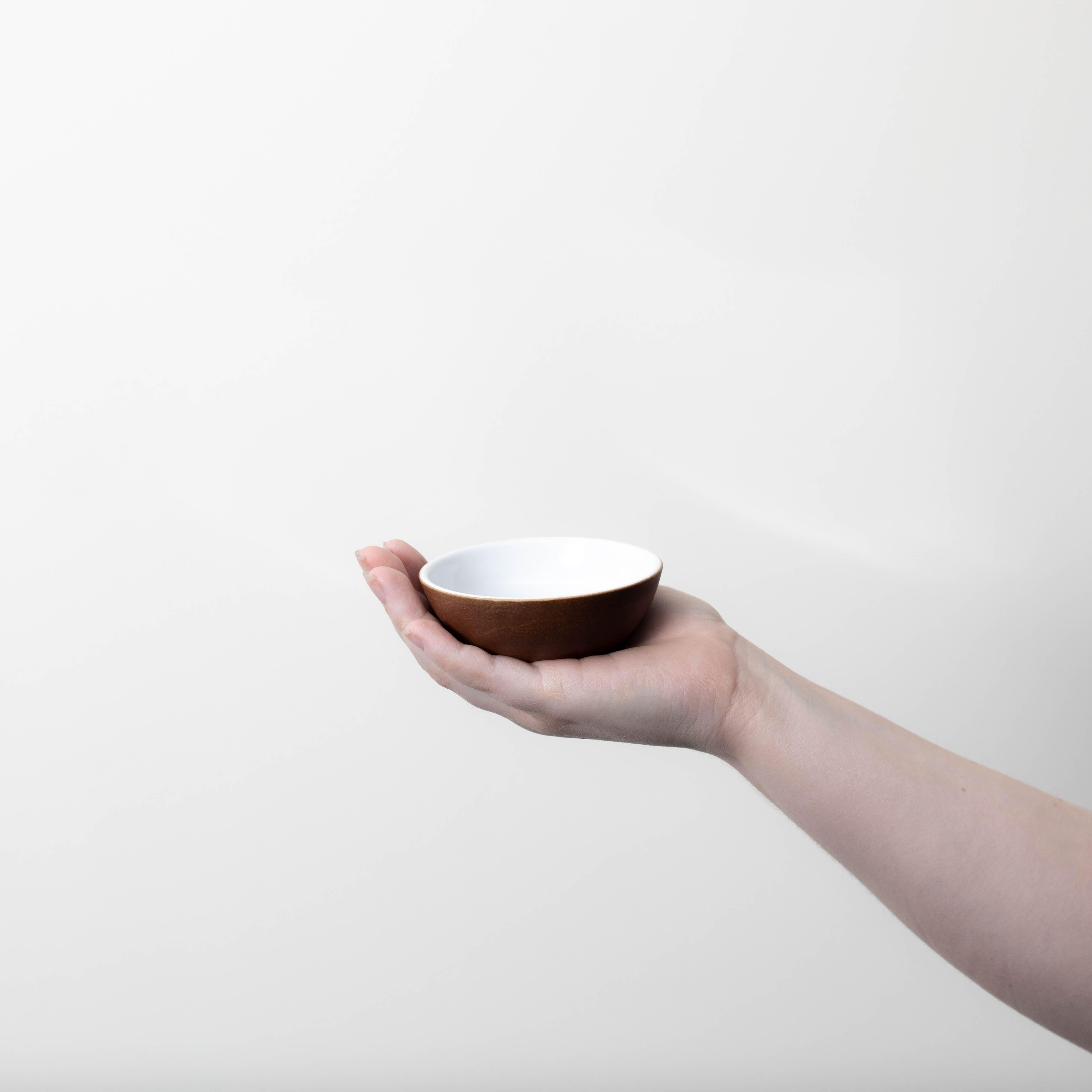 Natural White Base With Mocha Brown Butter Dish (62ml)